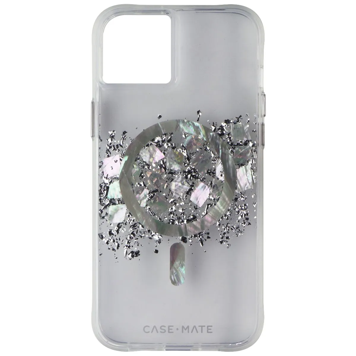 Case-Mate Touch of Pearl MagSafe Cover for iPhone 15 Plus - Clear Luxury Feel Durable Pattern