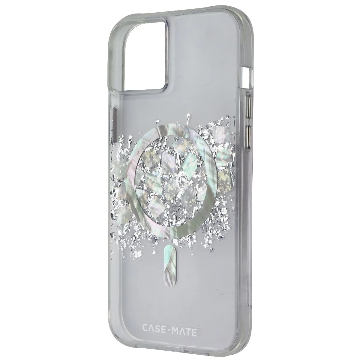 Case-Mate Touch of Pearl MagSafe Cover for iPhone 15 Plus - Clear Luxury Build Strong Shell