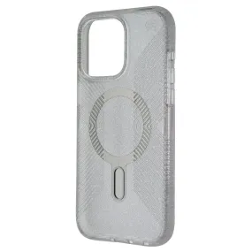 Speck Lux Grip ClickLock MagSafe Case iPhone 15 Pro Max - Platinum Glitter Minimal Texture Layer Modern Grip Design