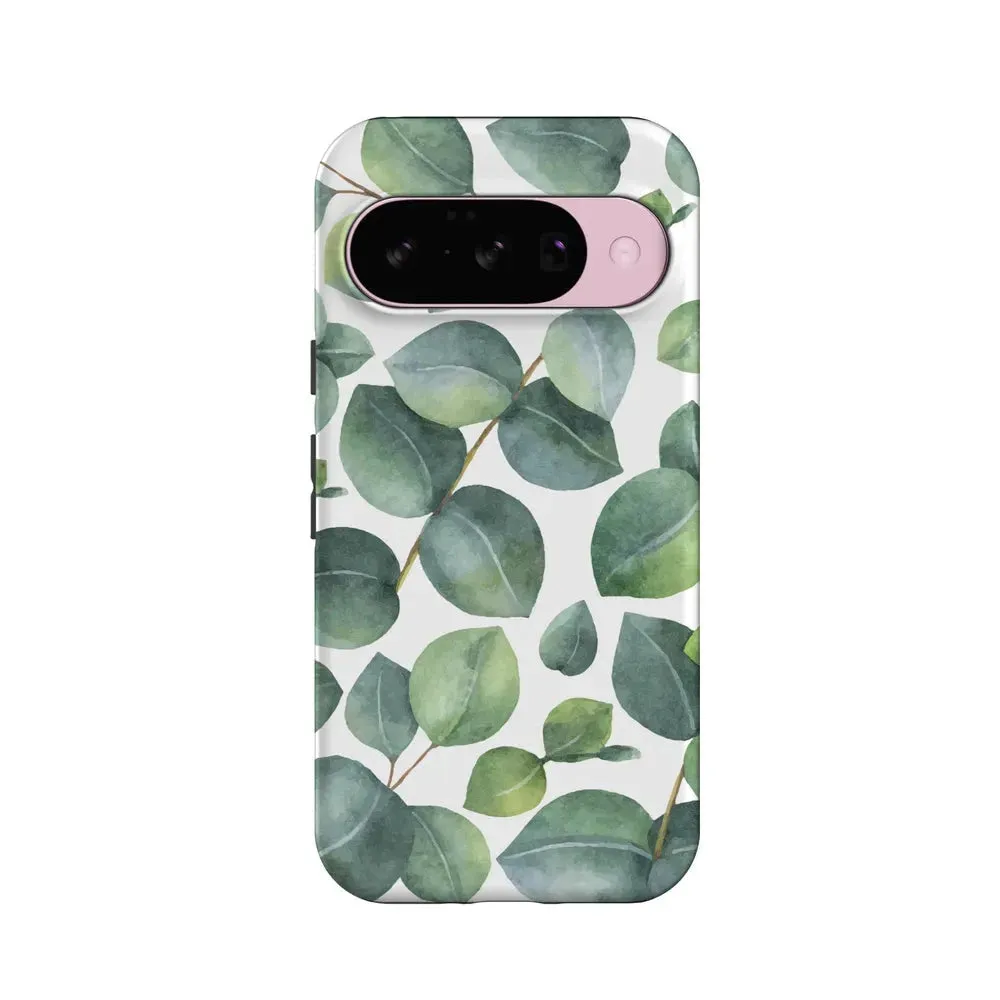 Leaf Me Alone | Green Floral Print Google Pixel Case Flexible Protection Smart Accessory