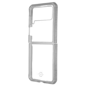 ITSKINS Hybrid_R Case for Samsung Galaxy Z Flip4 - Clear Stylish Grip Texture