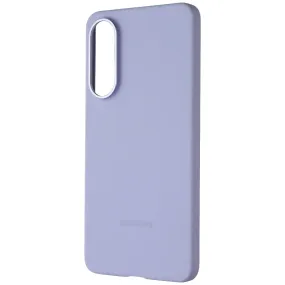 Personal Style Luxury Texture Design Samsung Official Silicone Case for Samsung Galaxy S25 Edge - Light Blue
