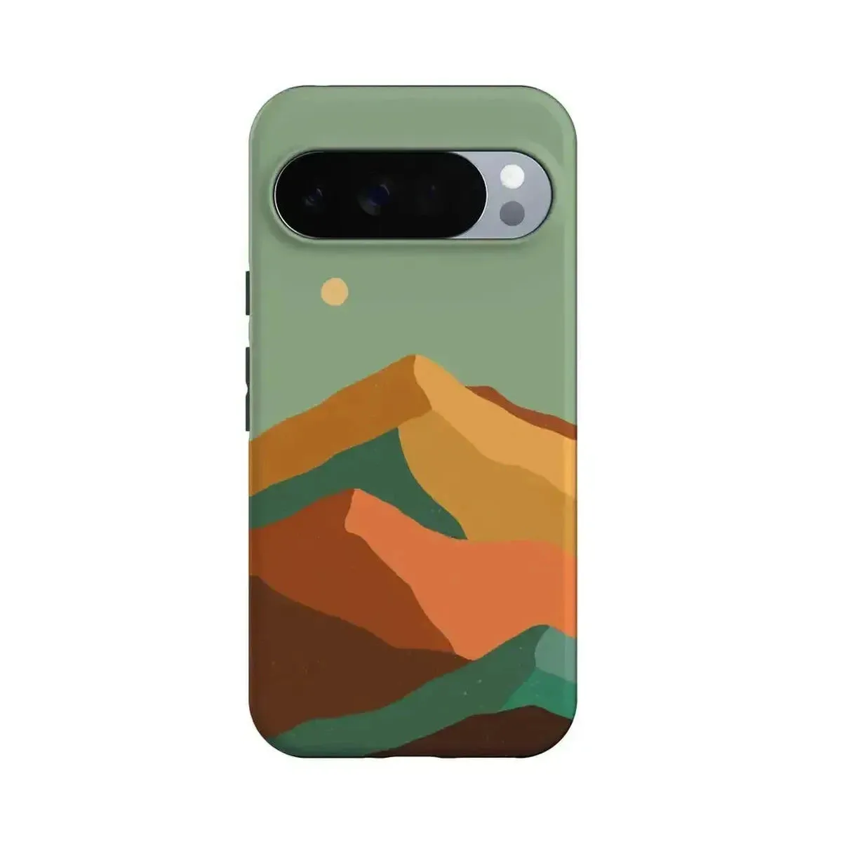 Endless Peaks | Colorblock Mountain Google Pixel Case Clear Finish