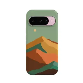 Endless Peaks | Colorblock Mountain Google Pixel Case Premium Style