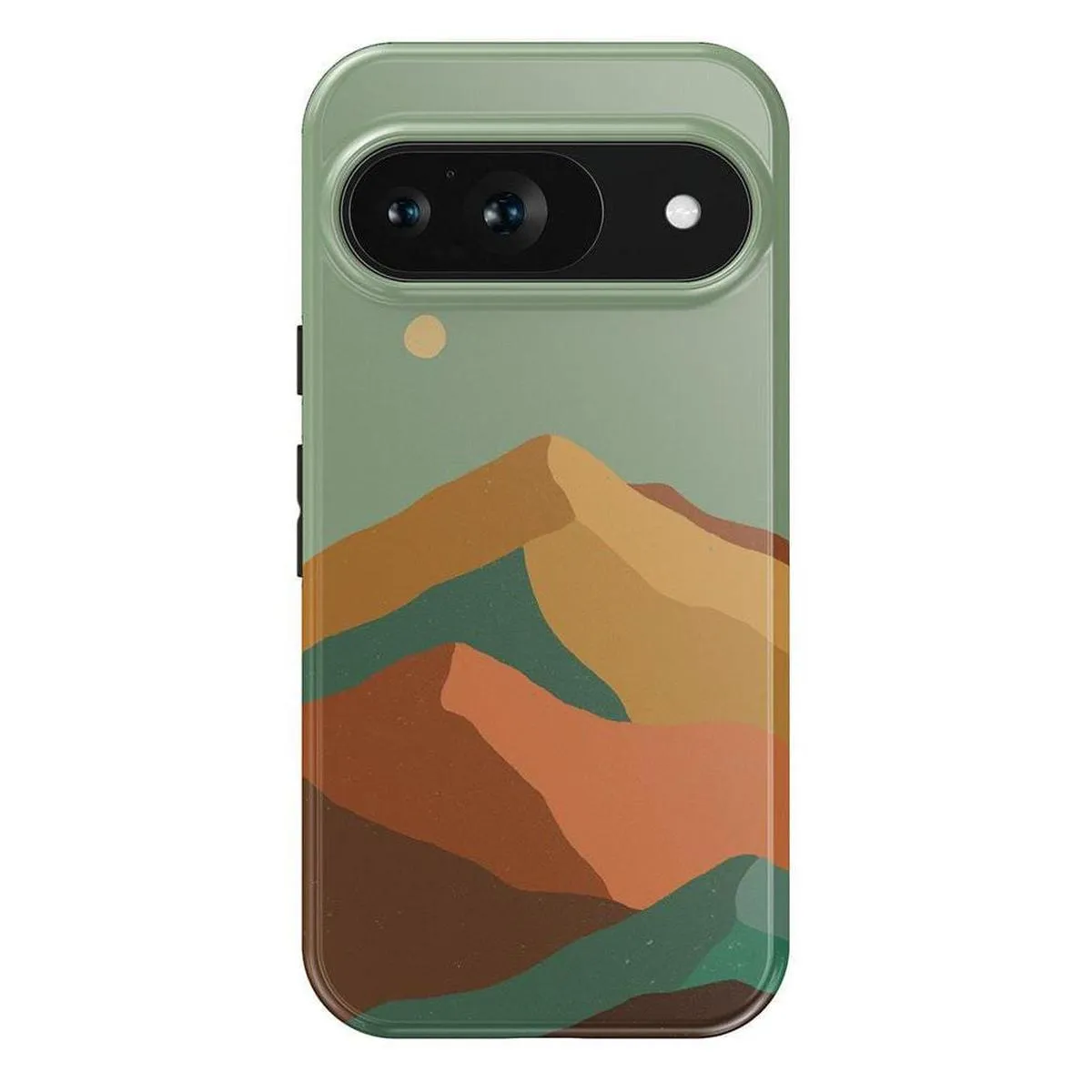 Endless Peaks | Colorblock Mountain Google Pixel Case Raised Bezels