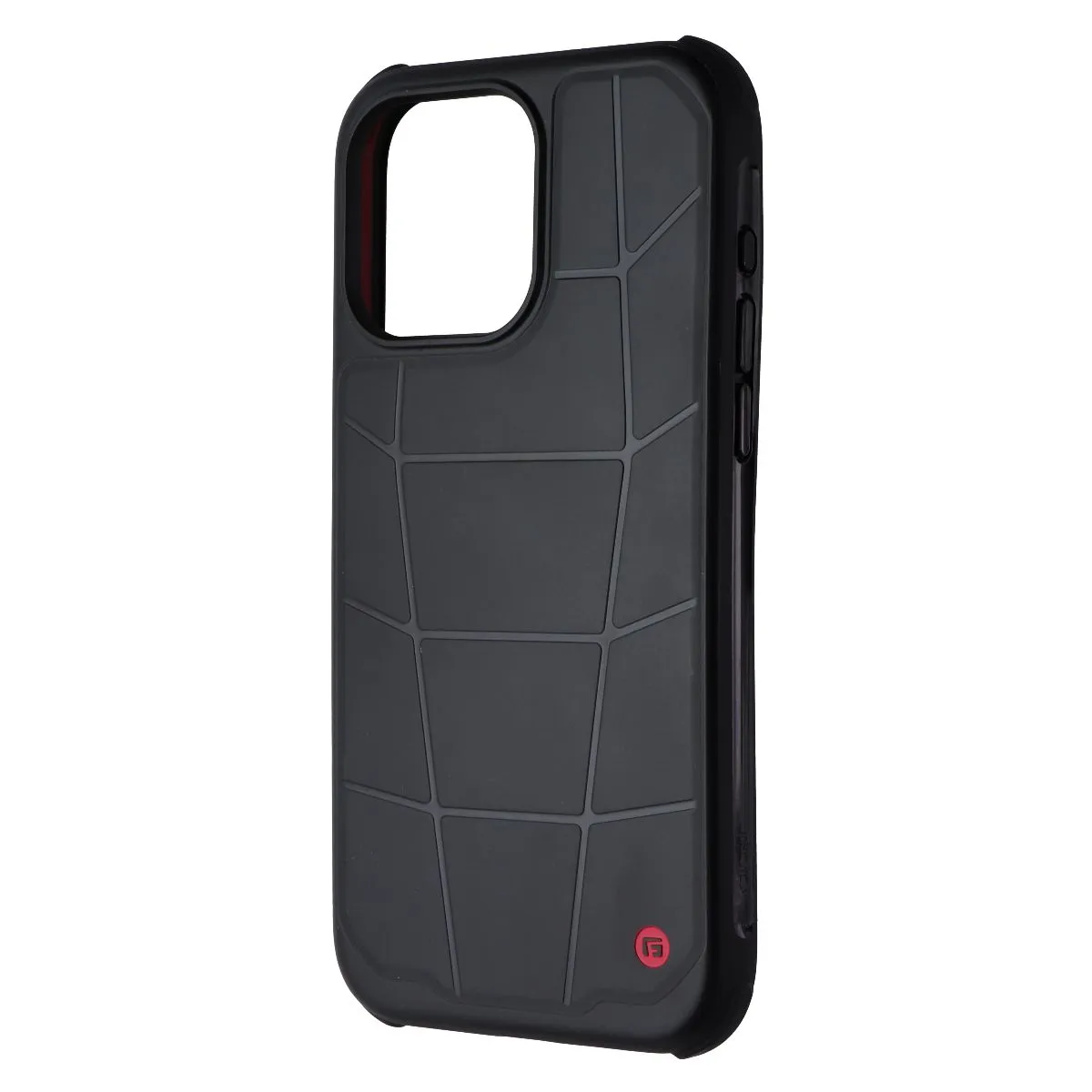 Clean Texture Strong Surface Clckr G-Form Force Case for MagSafe for Apple iPhone 15 Pro Max - Black / Red