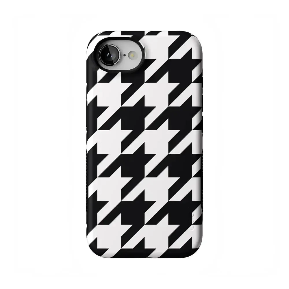 Premium Shield Houndstooth | High Contrast Design Case
