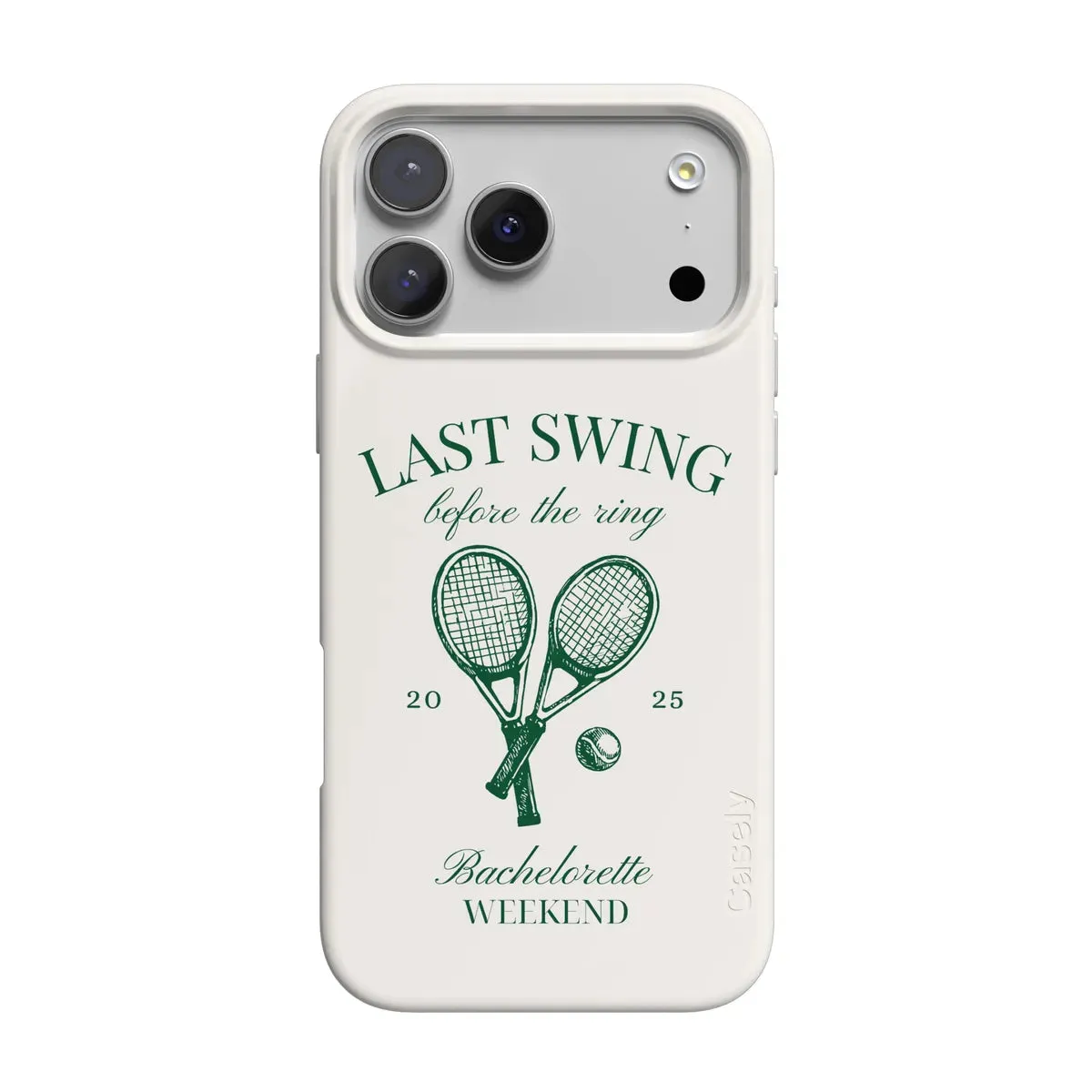 Last Swing | Off-White Bachelorette Case Durable Coating