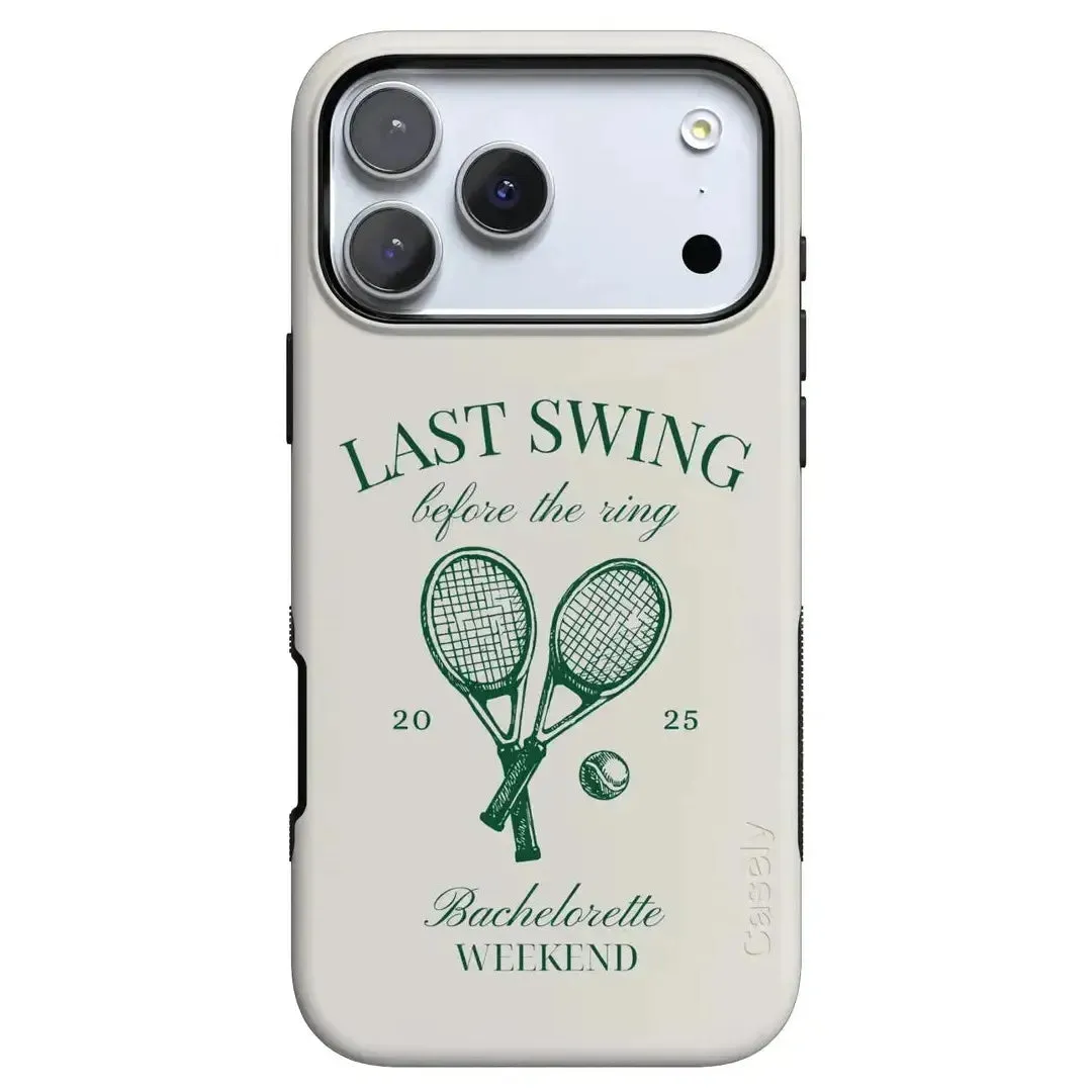 Last Swing | Off-White Bachelorette Case Screen Bumper