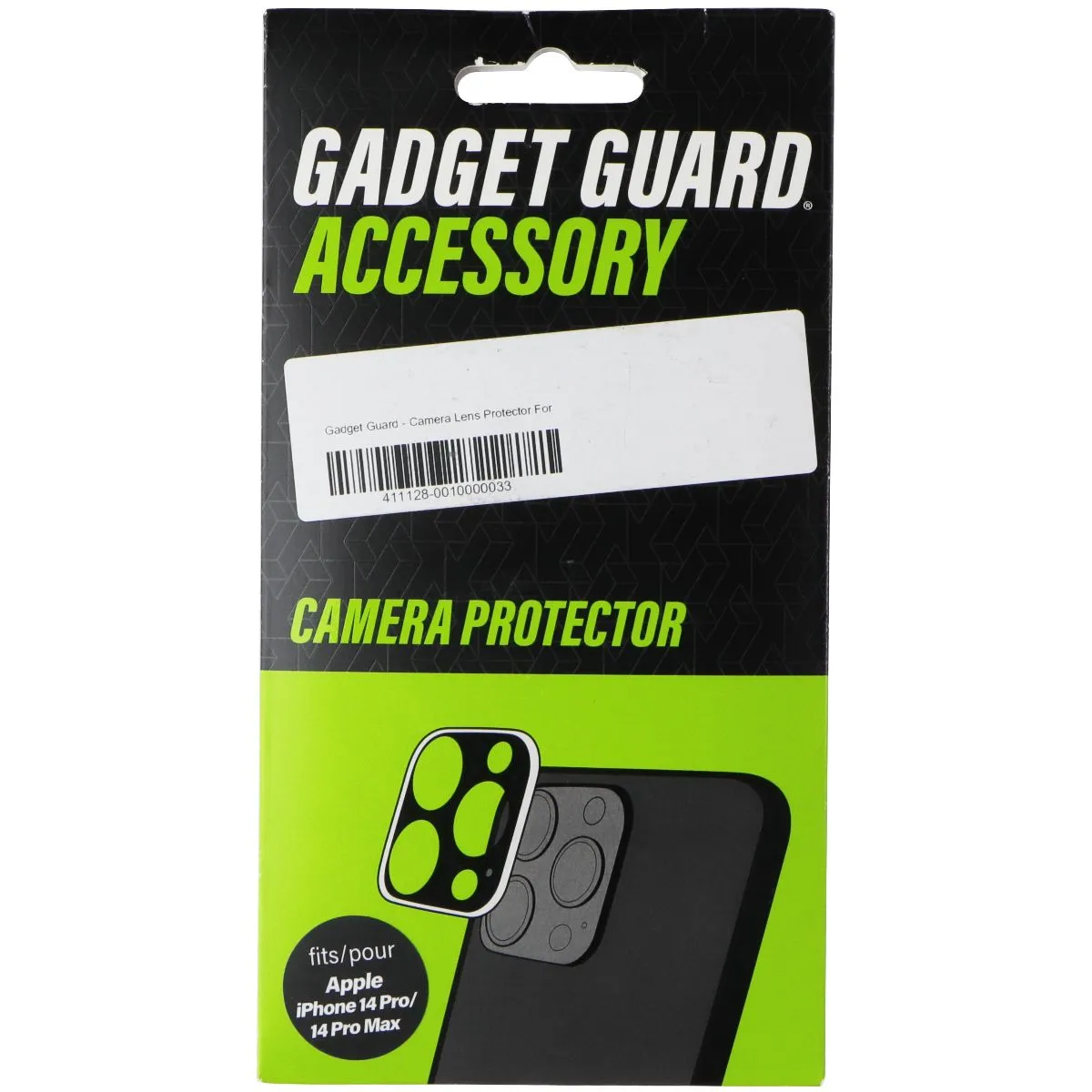 Gadget Guard - Camera Protector for Apple iPhone 14 Pro & 14 Pro Max - Black drop resistant glass