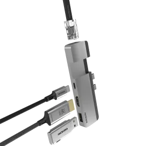 MICRODIA MAXIHub? 5-in-1 / 4-in-1 HUB for MacBook Hybrid Material