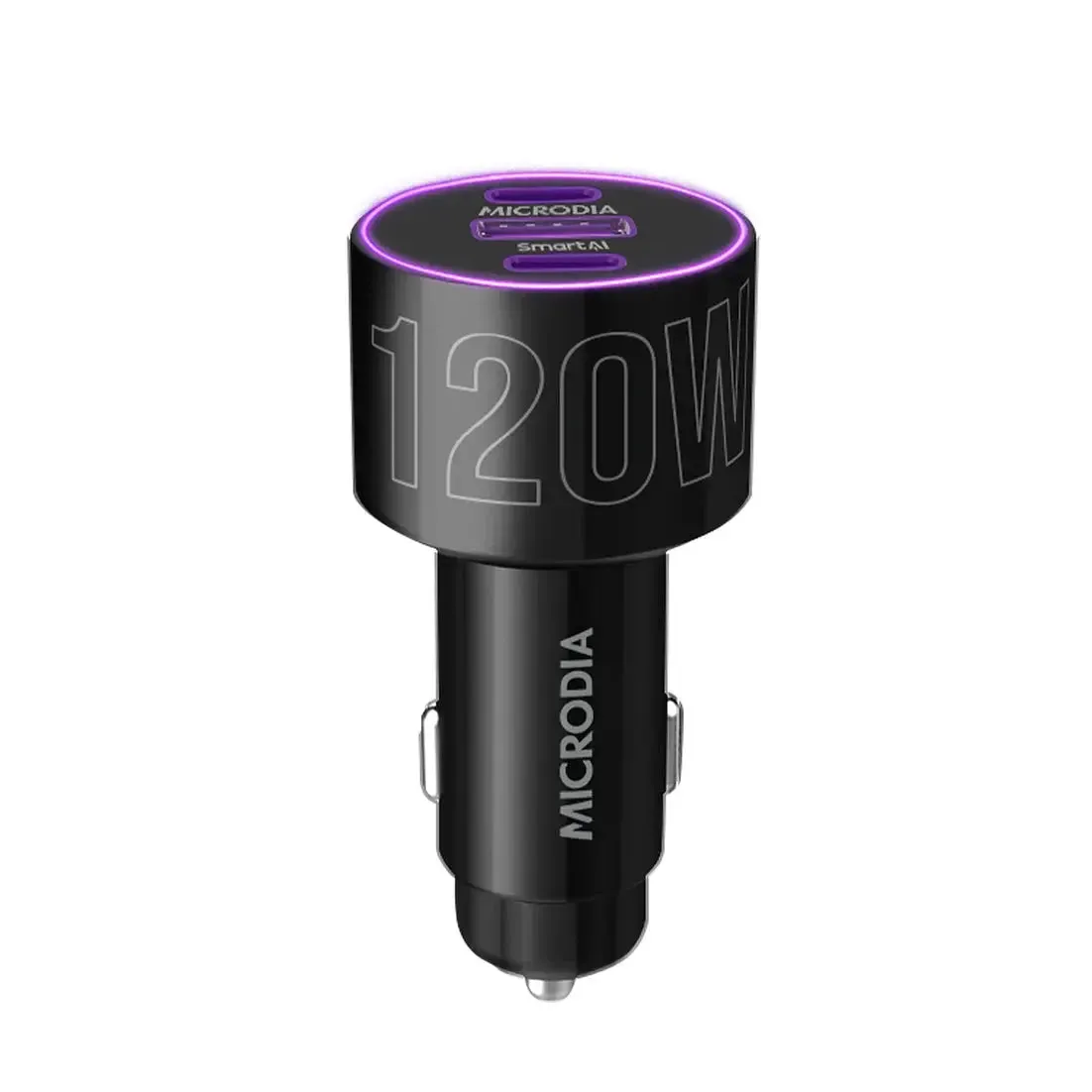 Premium Build Heat resistant MICRODIA POWERHouse? QC4.0   Dual PD3.0 120W Car Charger