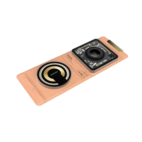 Smart Accessory elegant design MICRODIA SNAPPad? Visi.DUO Crocodile Birkin, 18W 3-in-1 Portable Foldable Wireless Charging Pad