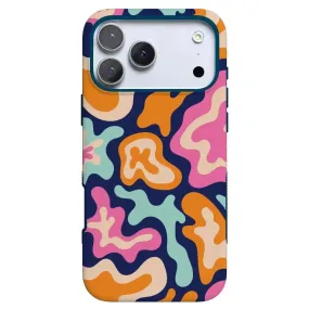 Midnight Color Splash | Abstract Retro Case Luxury Detail Texture