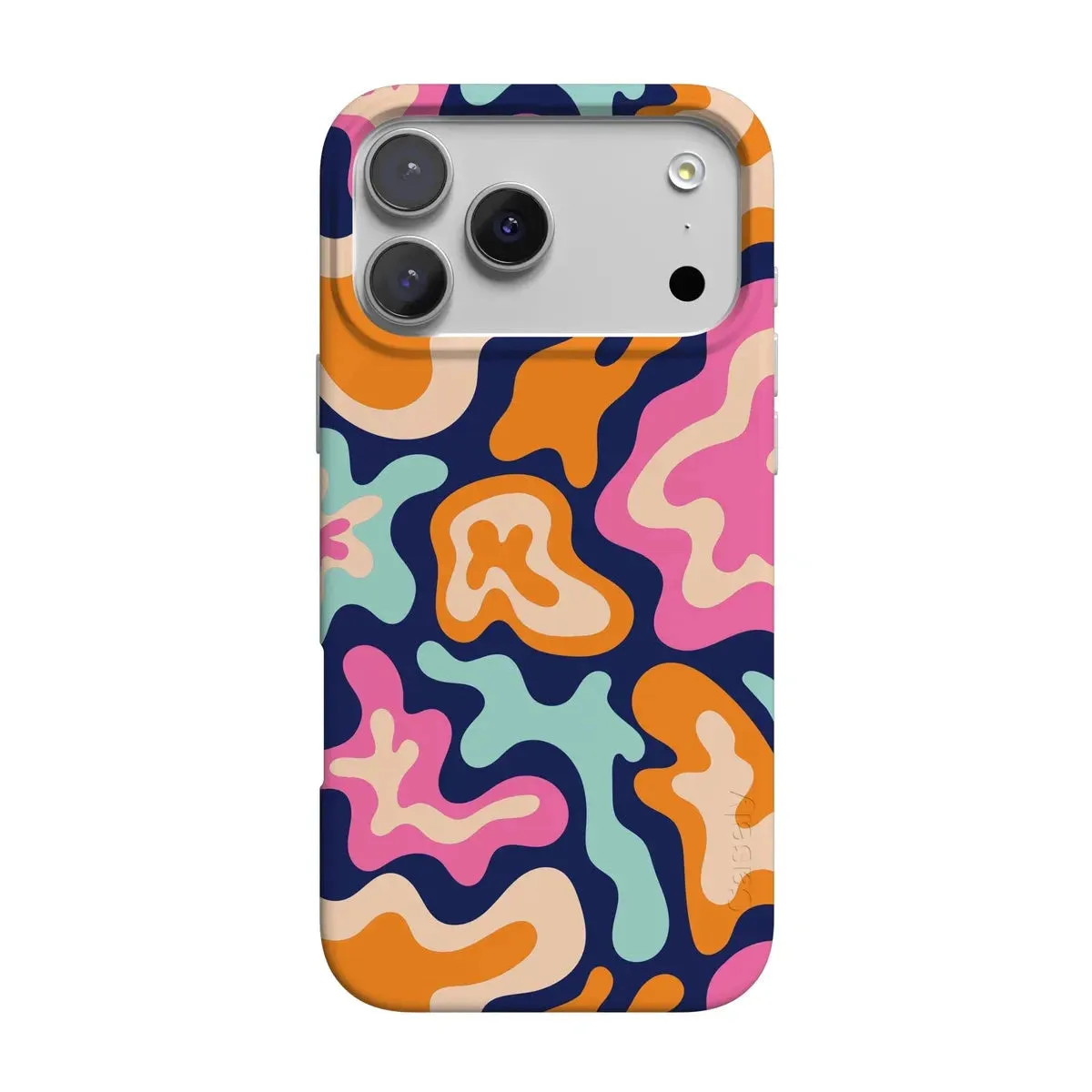 Gloss Finish Soft Protection Edge Midnight Color Splash | Abstract Retro Case