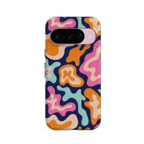 Fashion Touch Midnight Color Splash | Abstract Retro Google Pixel Case