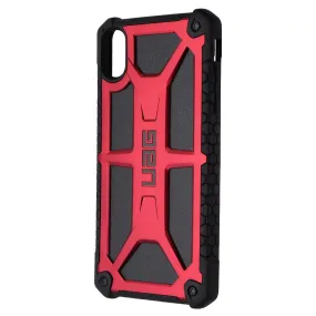Polished Surface UAG Monarch Series Protective Case Cover for iPhone Xs Max - Crimson Black/Red
