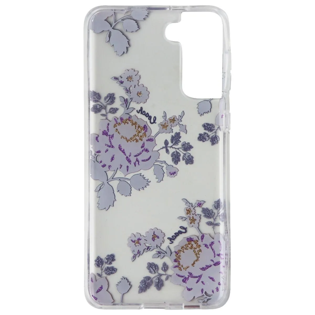 Coach Protective Case for Samsung Galaxy (S21 ) 5G - Moody Floral Purple / Clear Enhanced Durability