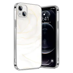 White Marble Series Case - iPhone 13 Mini Flexible Shell hybrid design