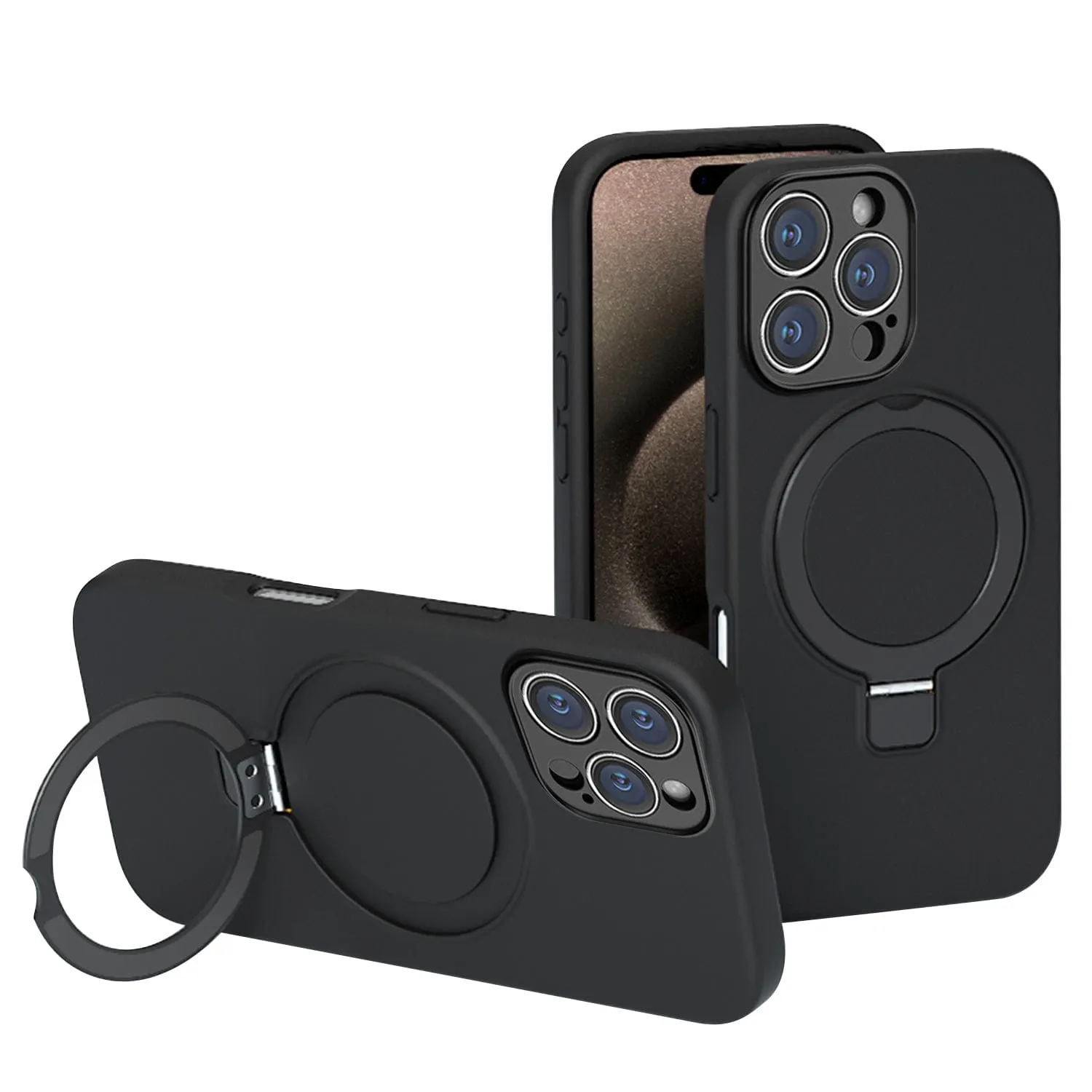 iPhone 16 Pro Slim Kickstand Case - Rugged Protection, MagSafe | Venture Series Color Layer Slim Comfort