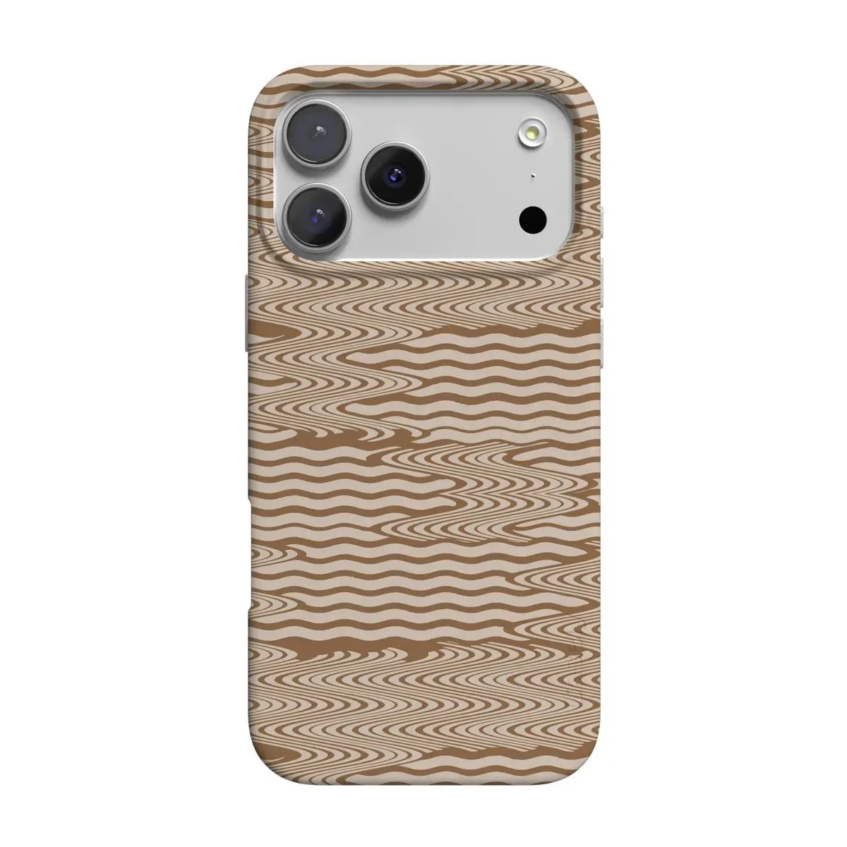 Mocha Ripple | Brown Waves Case Protective Form Texture