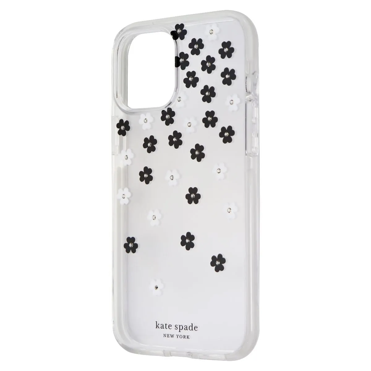 Rugged Frame Design kate spade Defensive Hardshell Case for Apple iPhone 12 Pro Max - Flowers/Clear