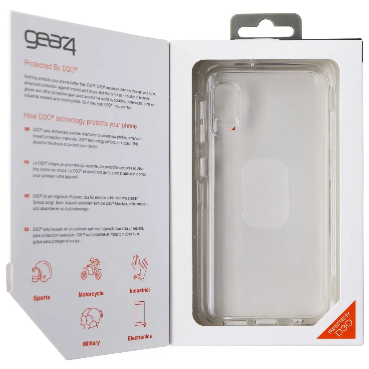 Protective Form Smooth Grip ZAGG Crystal Palace Series Hybrid Case for Samsung Galaxy A10e - Clear