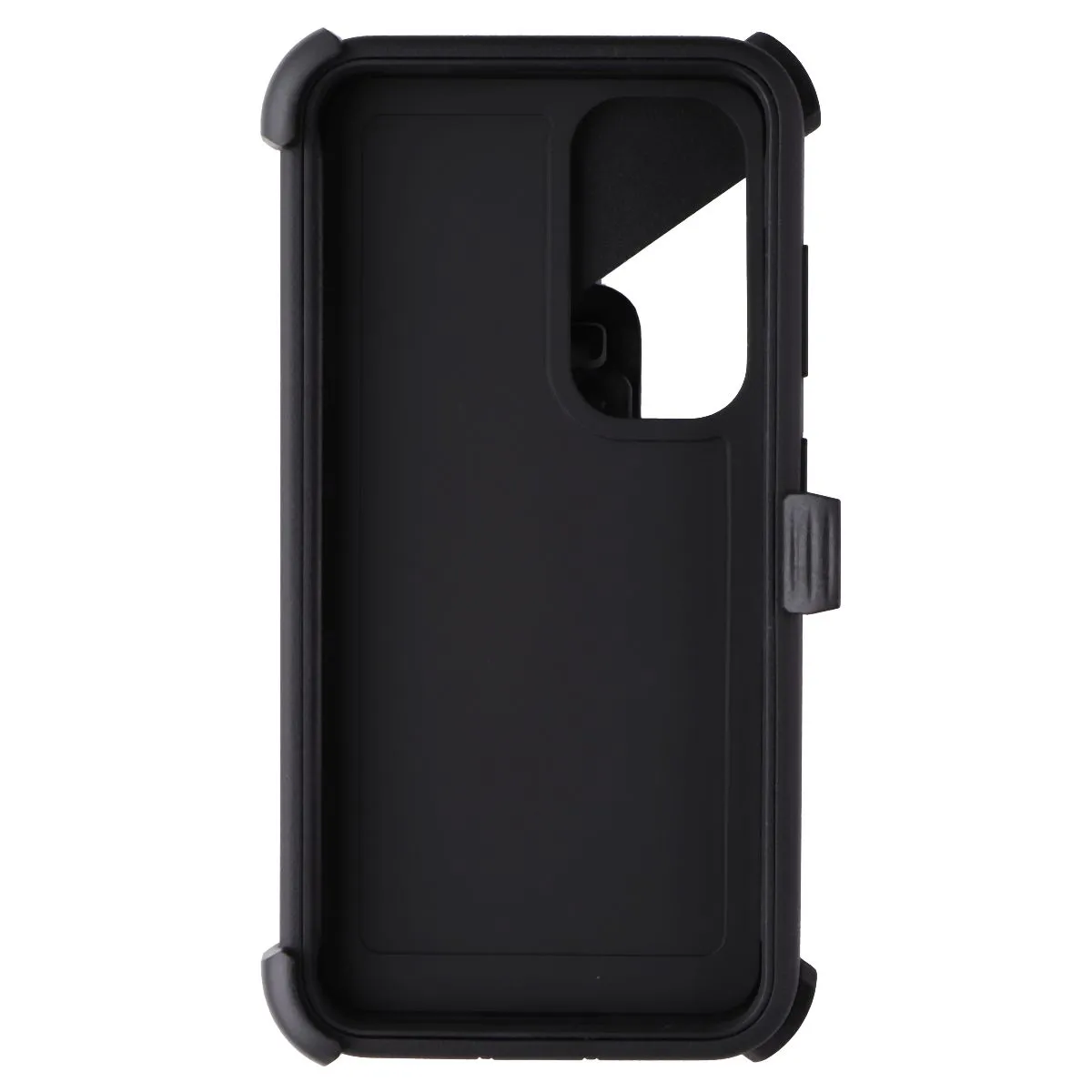 Hybrid Edge Finish Minimal Protection Pelican Voyager Case and Belt Clip Holster for Samsung Galaxy S24 - Black