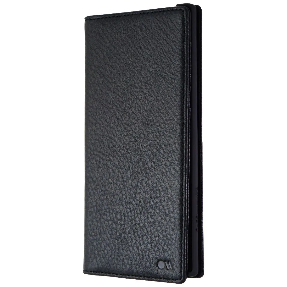 Comfort Pattern Texture Modern Edge Case-Mate Genuine Leather Wallet Folio Case for Samsung Galaxy Note10 - Black