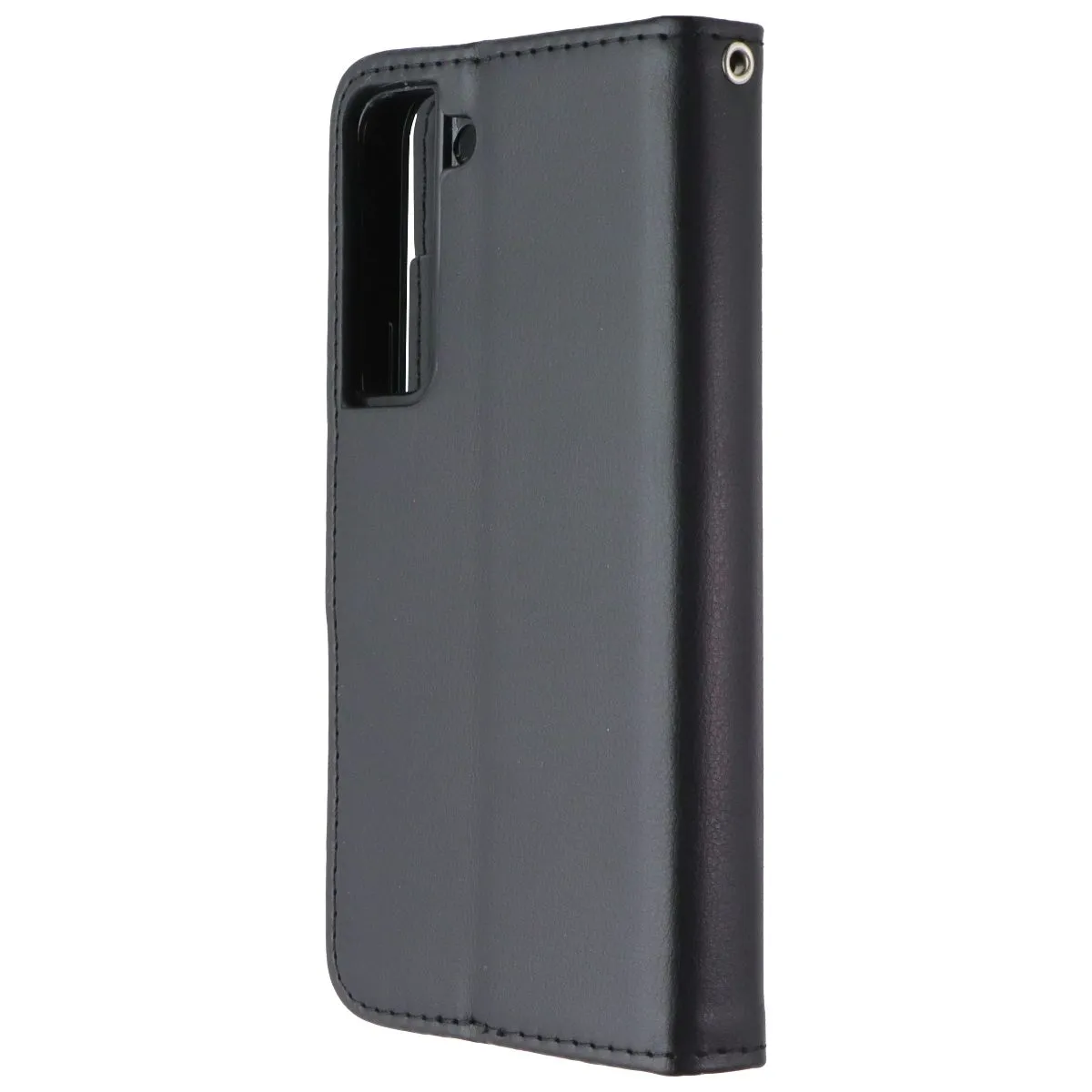 Mybat MyJacket Wallet Case for Samsung Galaxy S22 - Black Leather Rugged Frame Design Matte Layer