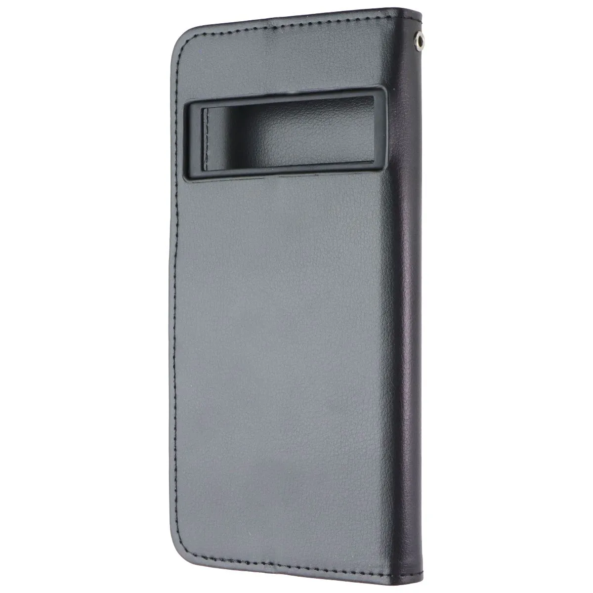 MyBat MyJacket Wallet Series Case for Google Pixel 6 Pro - Black Leather Protective Texture Layer Matte Build