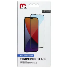 MyBat Pro Full Coverage Tempered Glass for Apple iPhone 14 Pro - Black Border Device Armor Layer