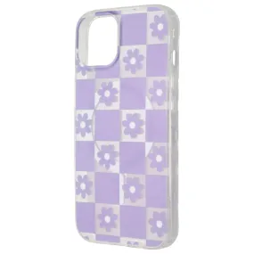Mybat Pro Mood Series Case for MagSafe for Apple iPhone 14 - Retro Purple Floral Soft Surface Layer Tough Grip