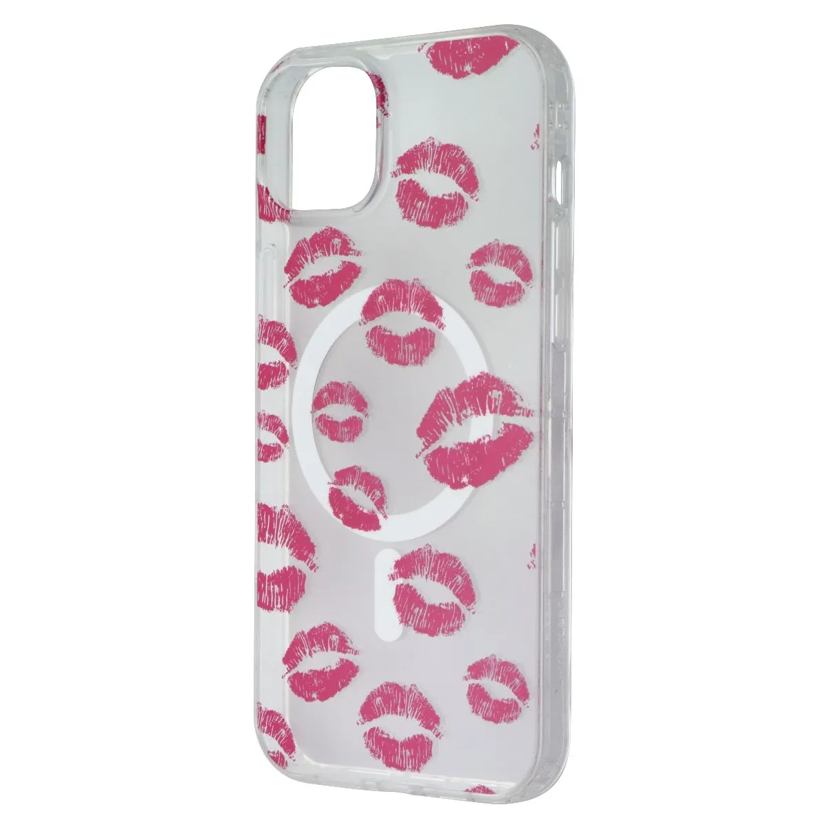 3D Effect Lightweight Build Quality MyBat Pro Mood Series Hard Case for MagSafe for iPhone 15 Plus - Kisses/Clear