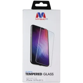 matte finish screen Mybat Tempered Glass Screen Protector for Apple iPhone 14 Pro - 25 Pack