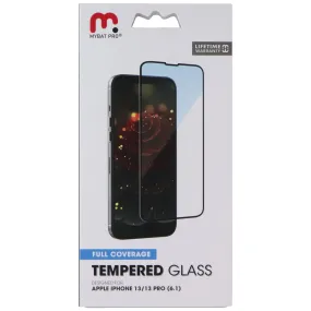 Mybat Pro Full Coverage Tempered Glass for Apple iPhone 13/13 Pro - Black Edges Anti Fingerprint Shield