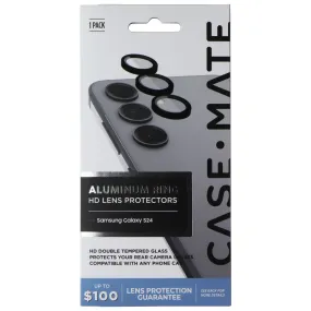 Case-Mate Aluminum Ring HD Lens Protectors for Samsung Galaxy S24 Device Screen Shield