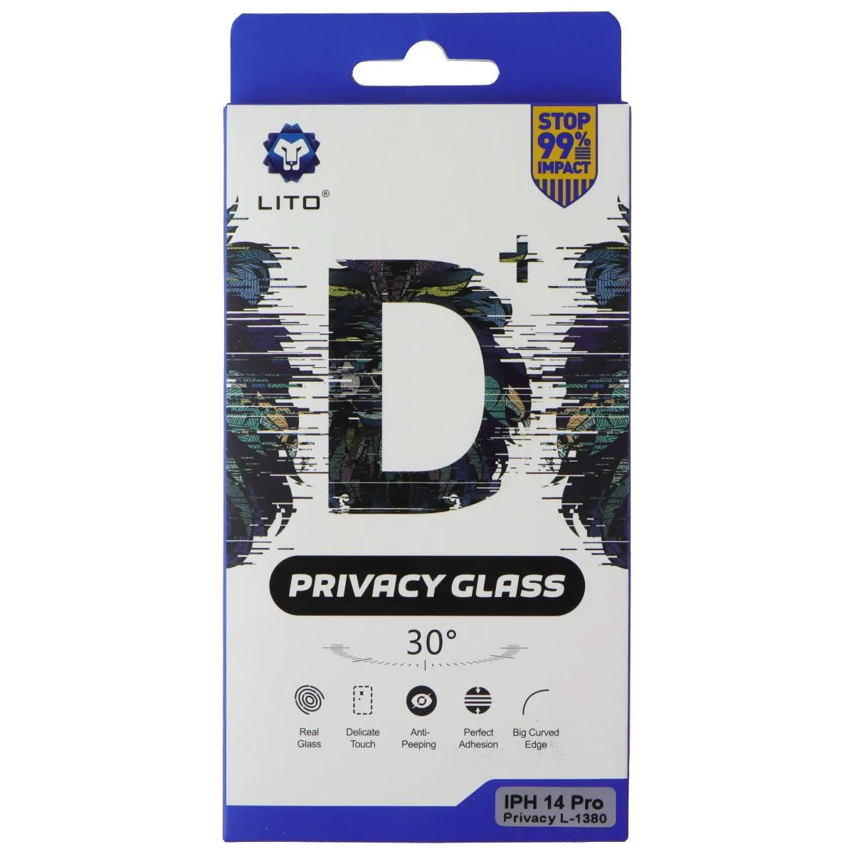 LITO D  Privacy Glass Screen Protector for iPhone 14 Pro - Privacy (2 Pack) Scratch Guard Ultra-Thin Protector