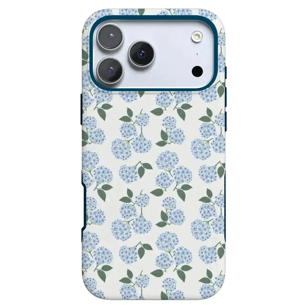 Nantucket Cottage | Blue Hydrangea Case Water Resistant Smooth Texture