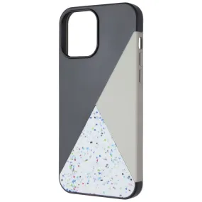 Stylish Grip Texture Matte Look Design Nimble Spotlight Series Protective Case for Apple iPhone 13 Pro Max - Gray/Teal