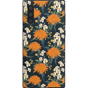 Off Tropic Floral | Exotic Orange Flower Samsung Case Elegant Design Layer Fashion Texture