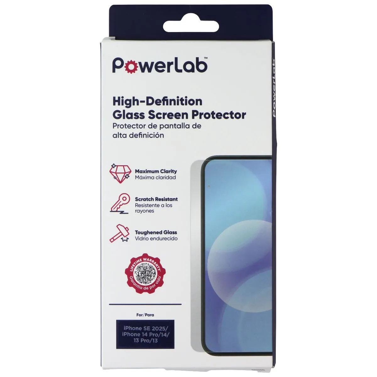 Smart Screen Protector Screen Protector Ultra Max Elite Plus PowerLab HD Glass Screen Protector for iPhone 16e/14/14 Pro/13 Pro/13