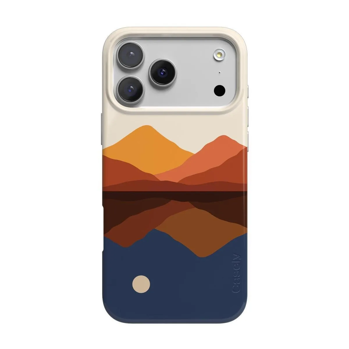 Opposites Attract | Day & Night Colorblock Mountains Case Smooth Shield