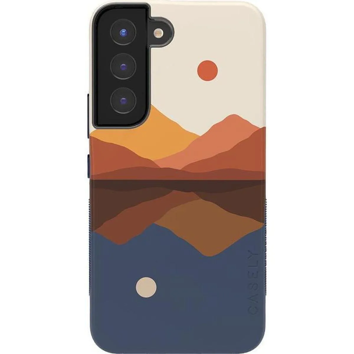 Opposites Attract | Day & Night Colorblock Mountains Samsung Case Durable Material