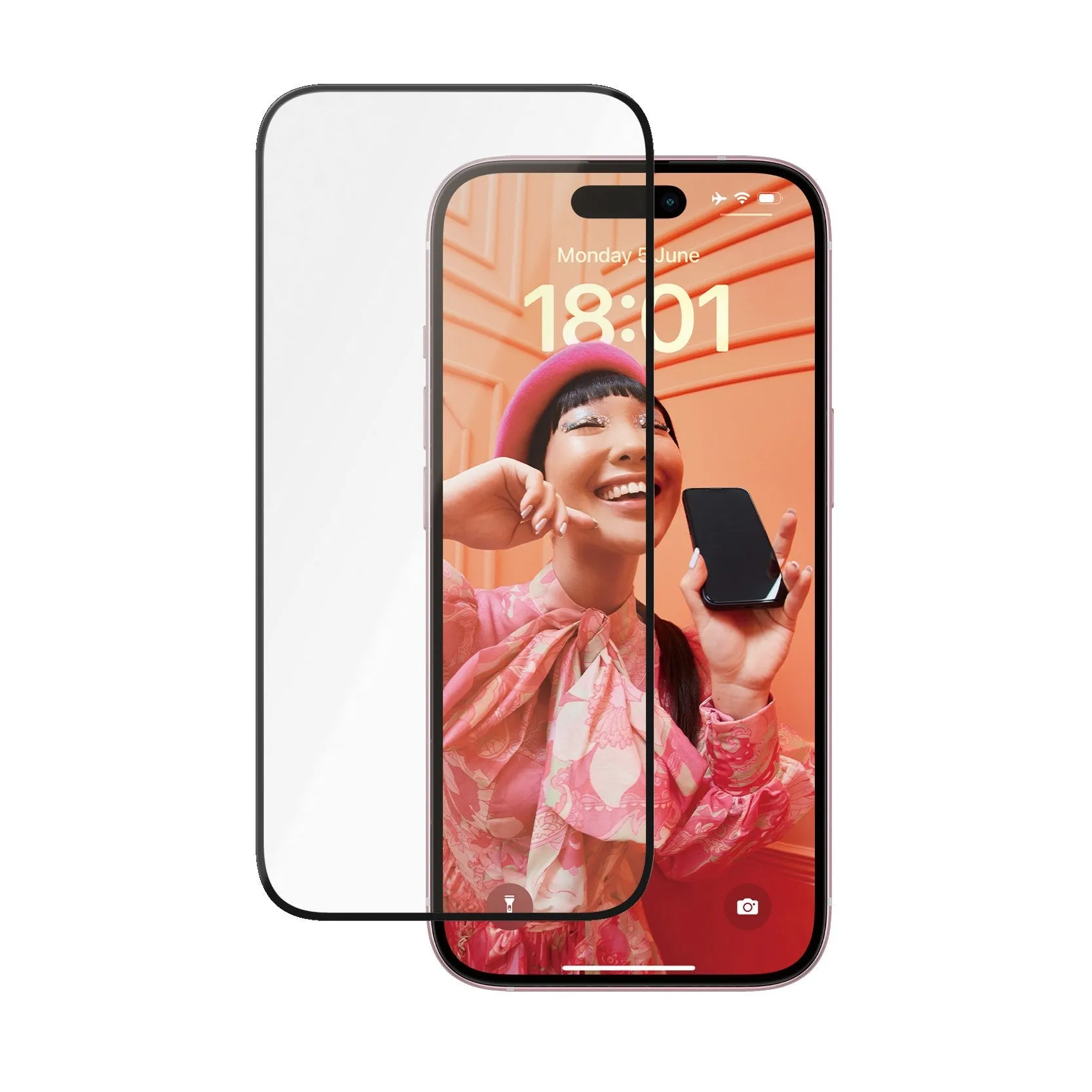 PanzerGlass? Ceramic Protection for iPhone 15 | Ultra-Wide Fit w. EasyAligner w. EasyAligner Premium Screen Screen Protector Max Pro