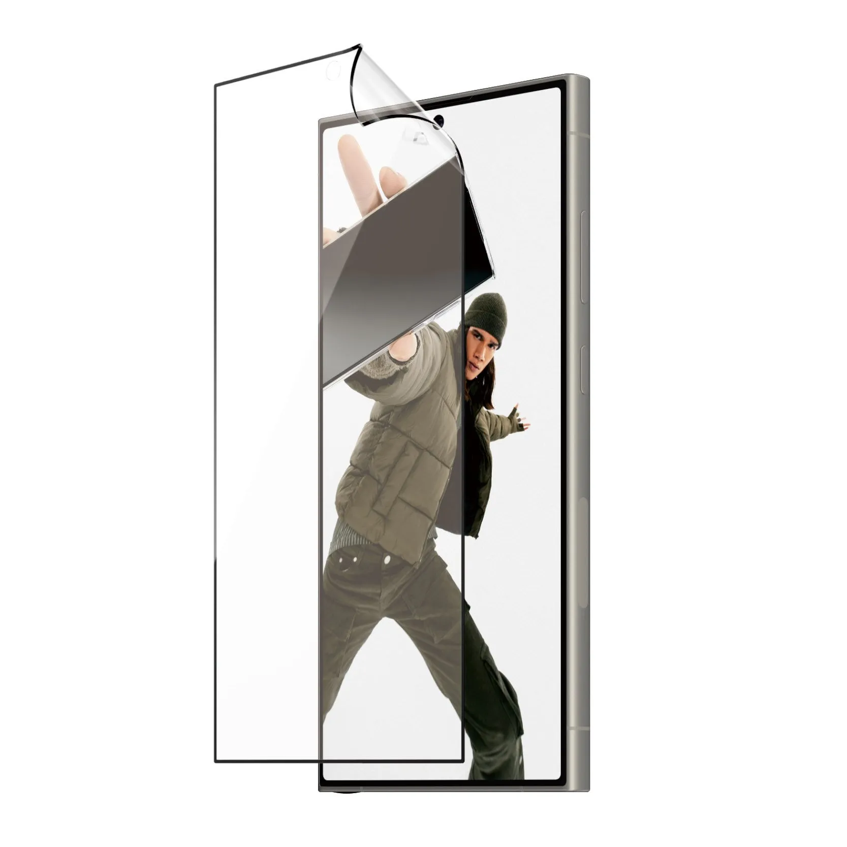 PanzerGlass? ECO MATRIX Screen Protector with D3O? Samsung Galaxy S24 Ultra | Ultra-Wide Fit w. AlignerKit Phone Guard Pro Ultra-Thin Guard