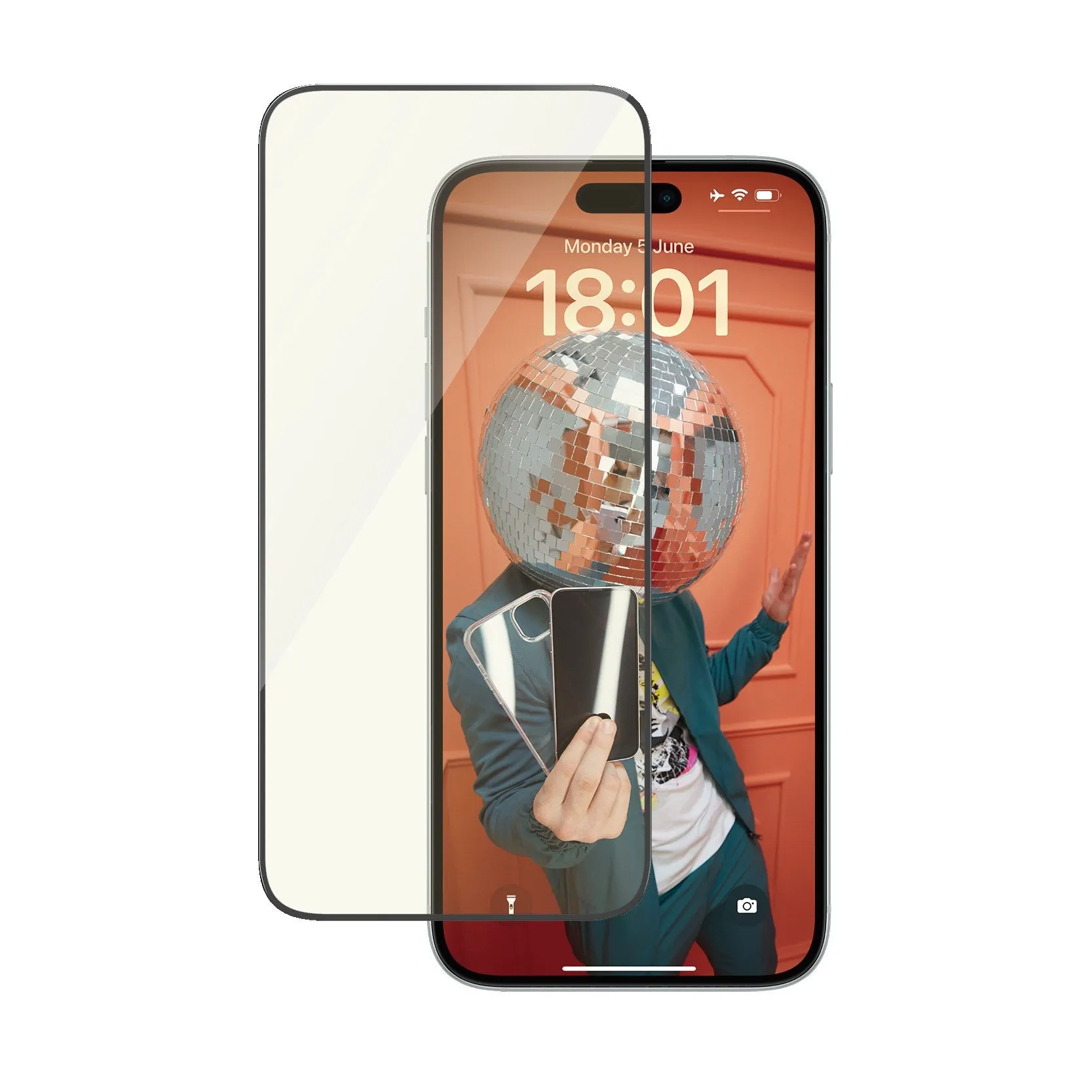 Edge Guard Touch Guard Elite PanzerGlass? Eyecare Screen Protection iPhone 15 Plus | Ultra-Wide Fit w. EasyAligner