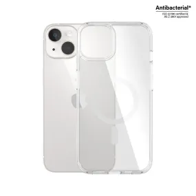 PanzerGlass? HardCase Transparent w. White MagSafe iPhone 14 | 13 Gloss Layer Finish