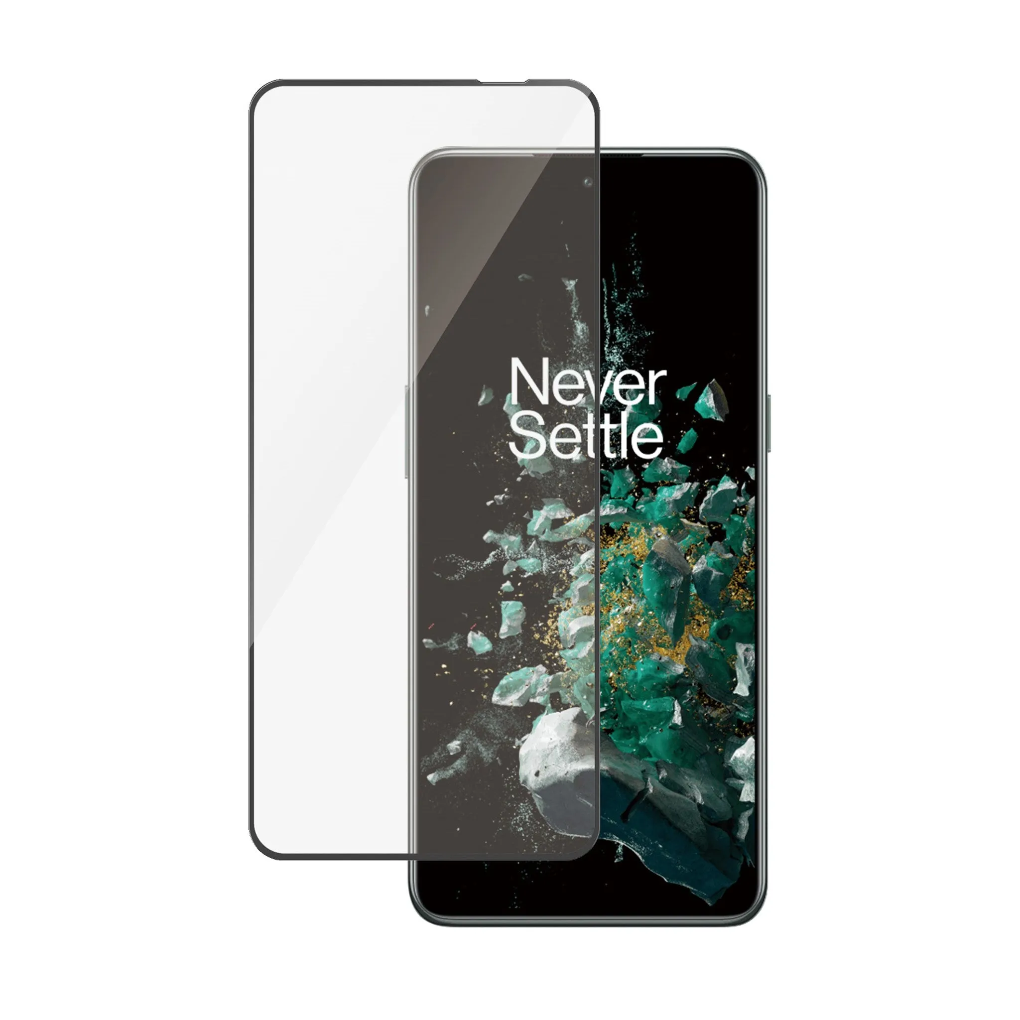 PanzerGlass? Screen Protector OnePlus 10T | 10R | 10R | 150W | Ultra-Wide Fit | Black Device Armor Shield business phone screen