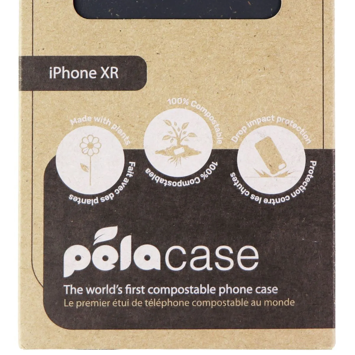 Modern Build Texture Lightweight Grip Pela Flexible Case for Apple iPhone XR - Black